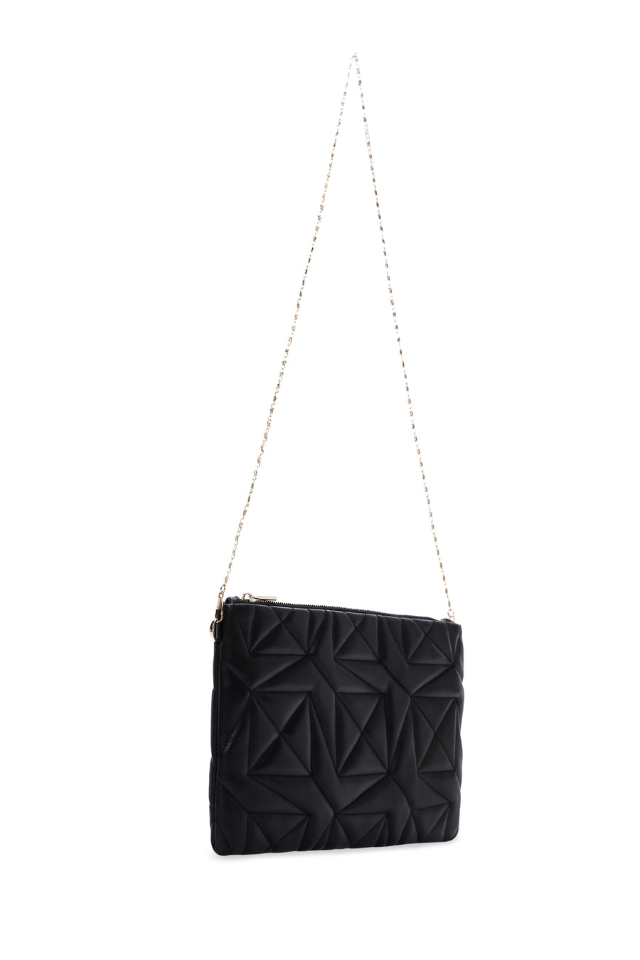 Women's Black Quilted Portfolio Bag