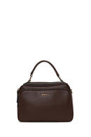 Woman Brown Long-Strap Crossbody Bag | Derimod