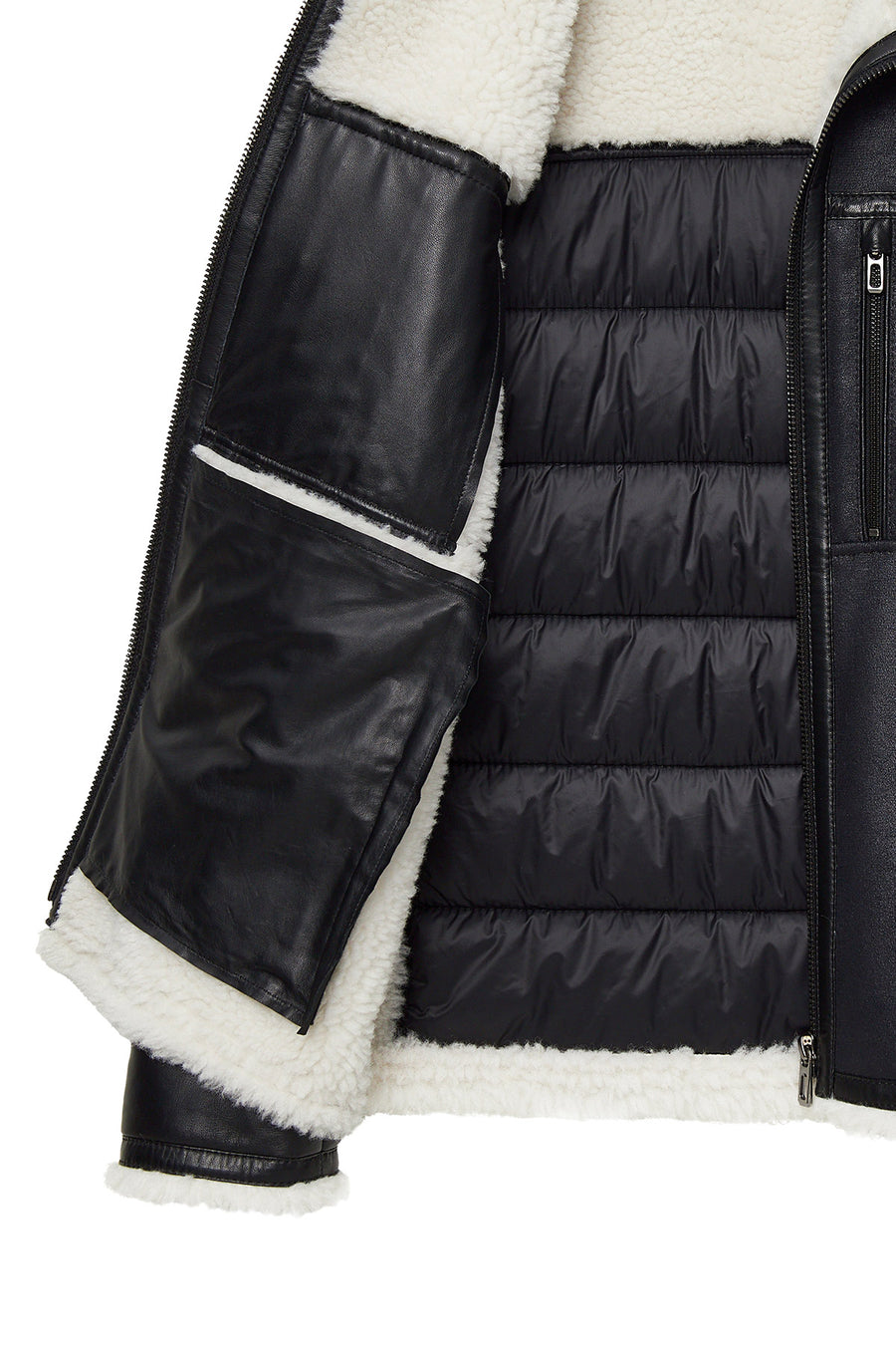 Zermatt Men's Black Teddy Coat