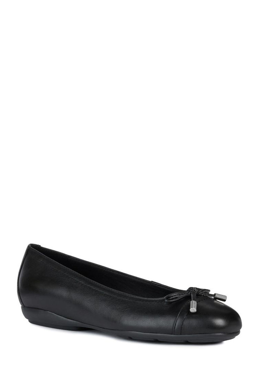 Geox Women's Black Annytah Leather Ballerinas