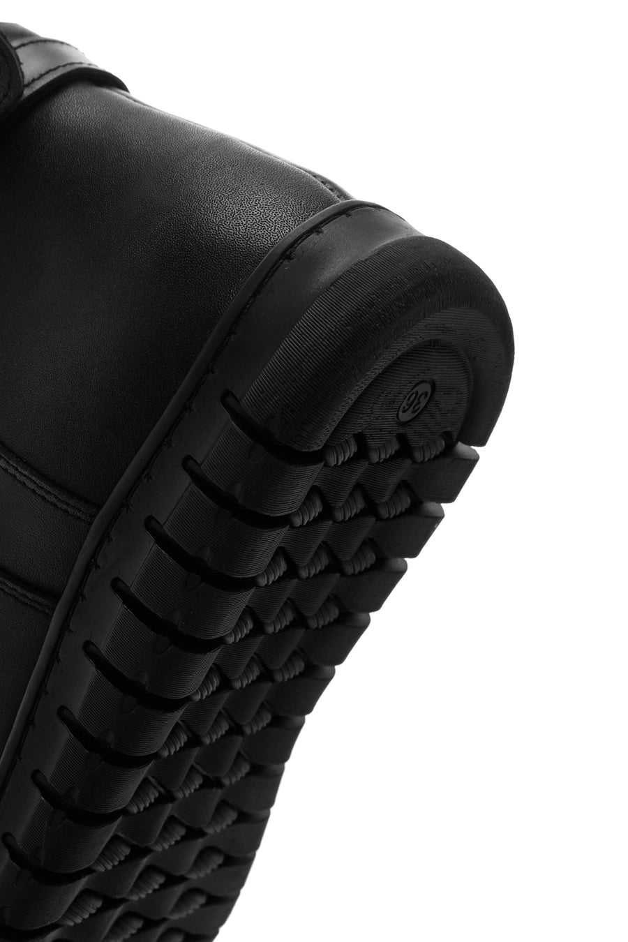 Women's Black Leather Comfort Boots