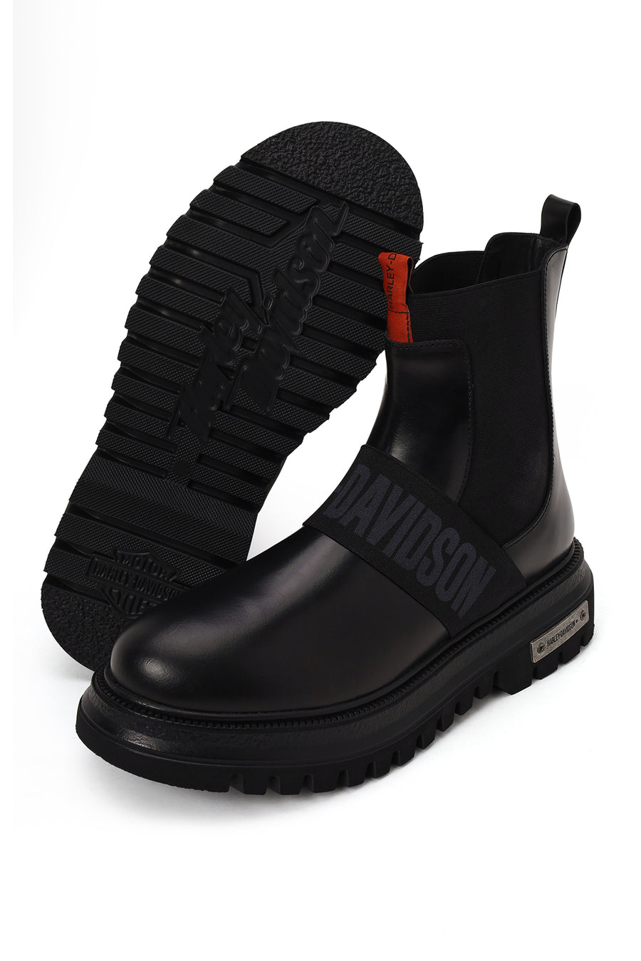 Harley Davidson Male Black Polperro Leather Chelsea Boots