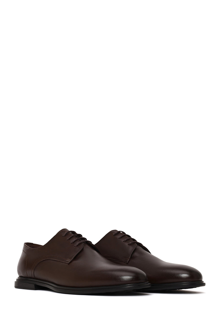 Male Brown Lace-up Leather Casual Shoes