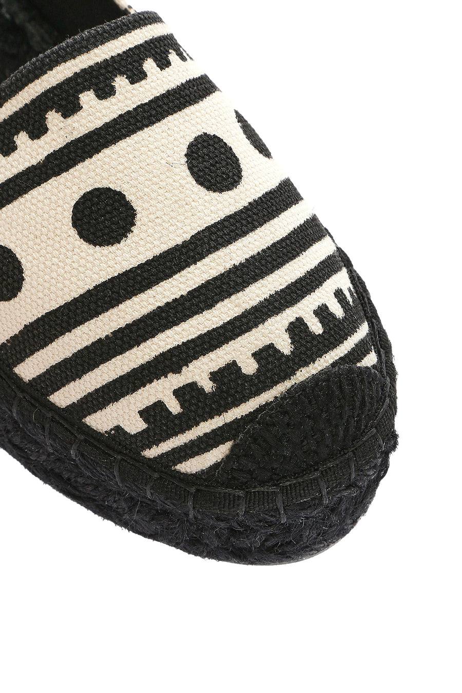 Kastamonu Stone Print Woman Black Patterned Espadrilles