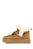 Kadın Taba Kalın Tabanlı Püsküllü Süet Teddy Bot | Derimod