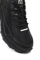Derimod Studio Men's Black Lace-Up Thick-Soled Sneaker | Derimod