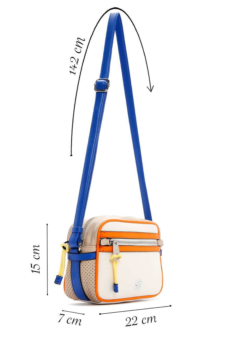 Women's White Long Strap Crossbody Bag