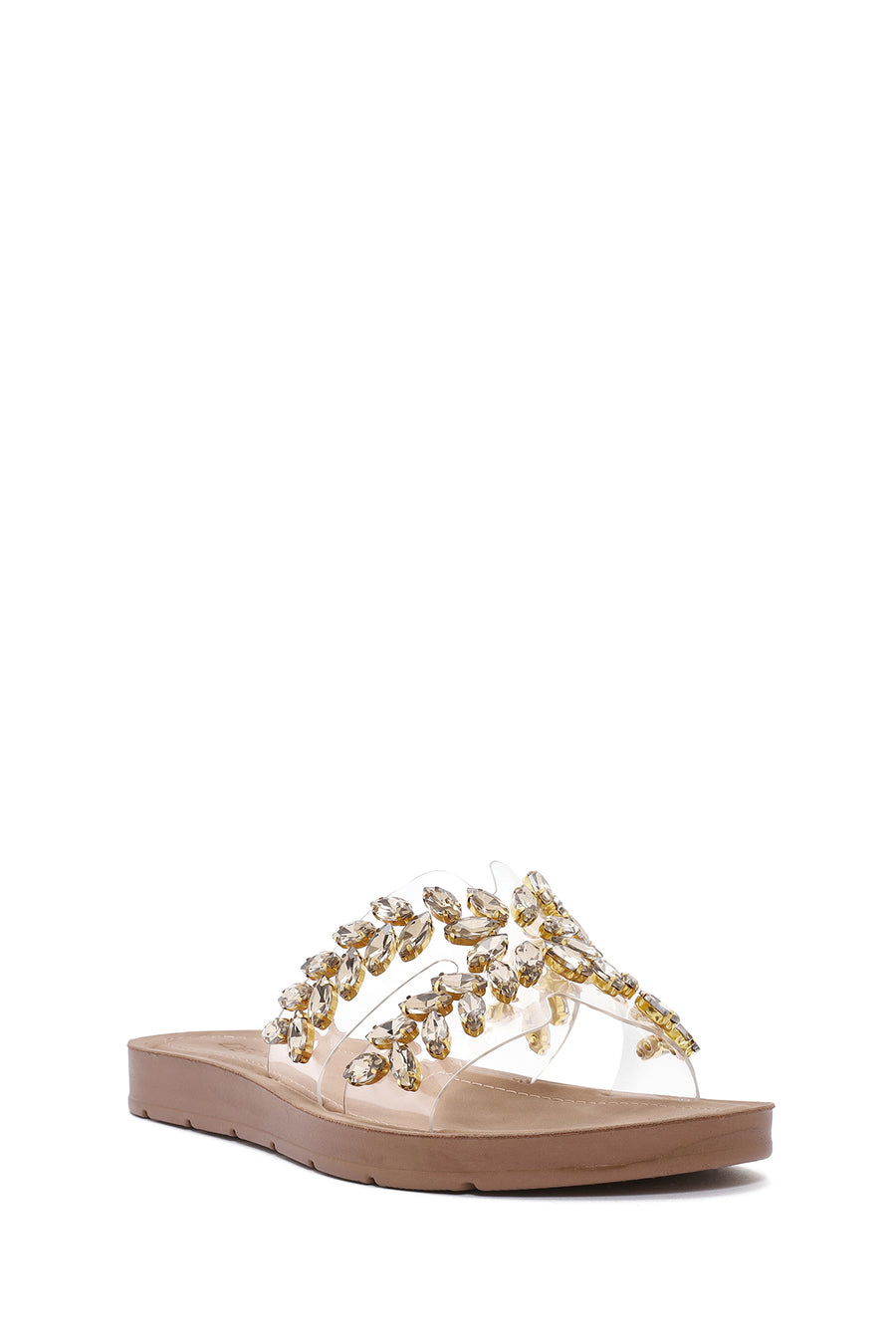 Women's Gold Stone Slippers