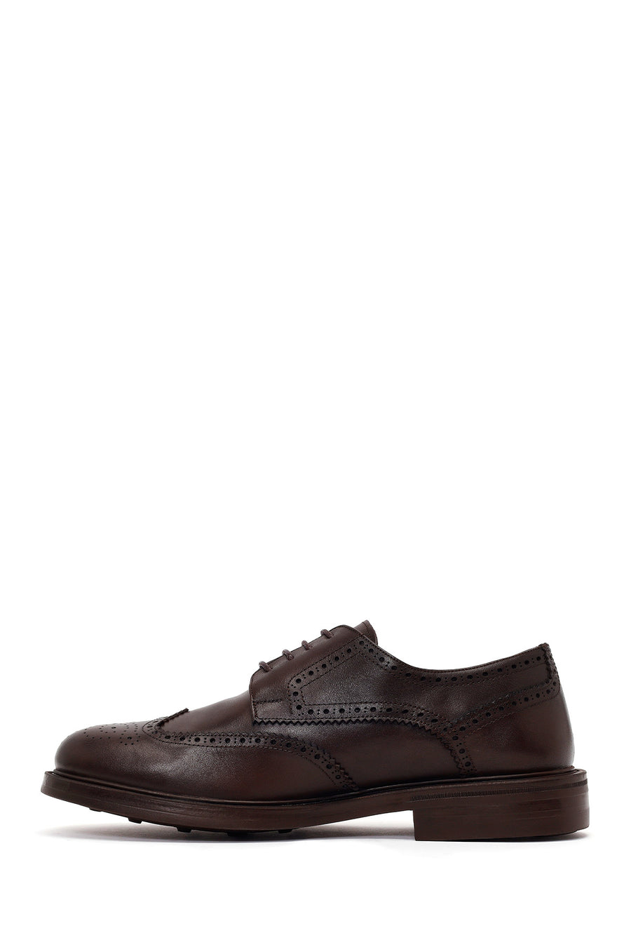 Male Brown Lace-up Leather Casual Shoes