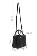 Women's Black Long Strap Printed Classic Shoulder Bag | Derimod