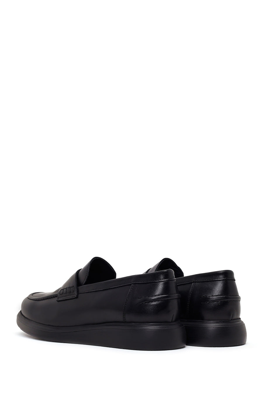 Erkek Siyah Deri Casual Loafer