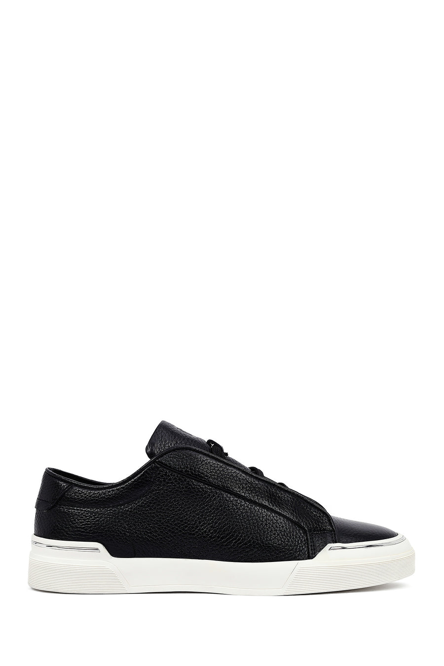 Men's Black Lace Up Leather Sneakers 25WFD6211FT | Derimod