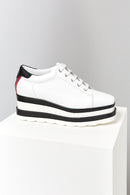 High-Sole Women's Leather Sports Shoes | Derimod