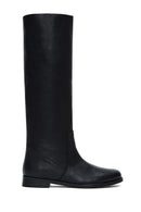 Women's Black Leather Classic Boots | Derimod