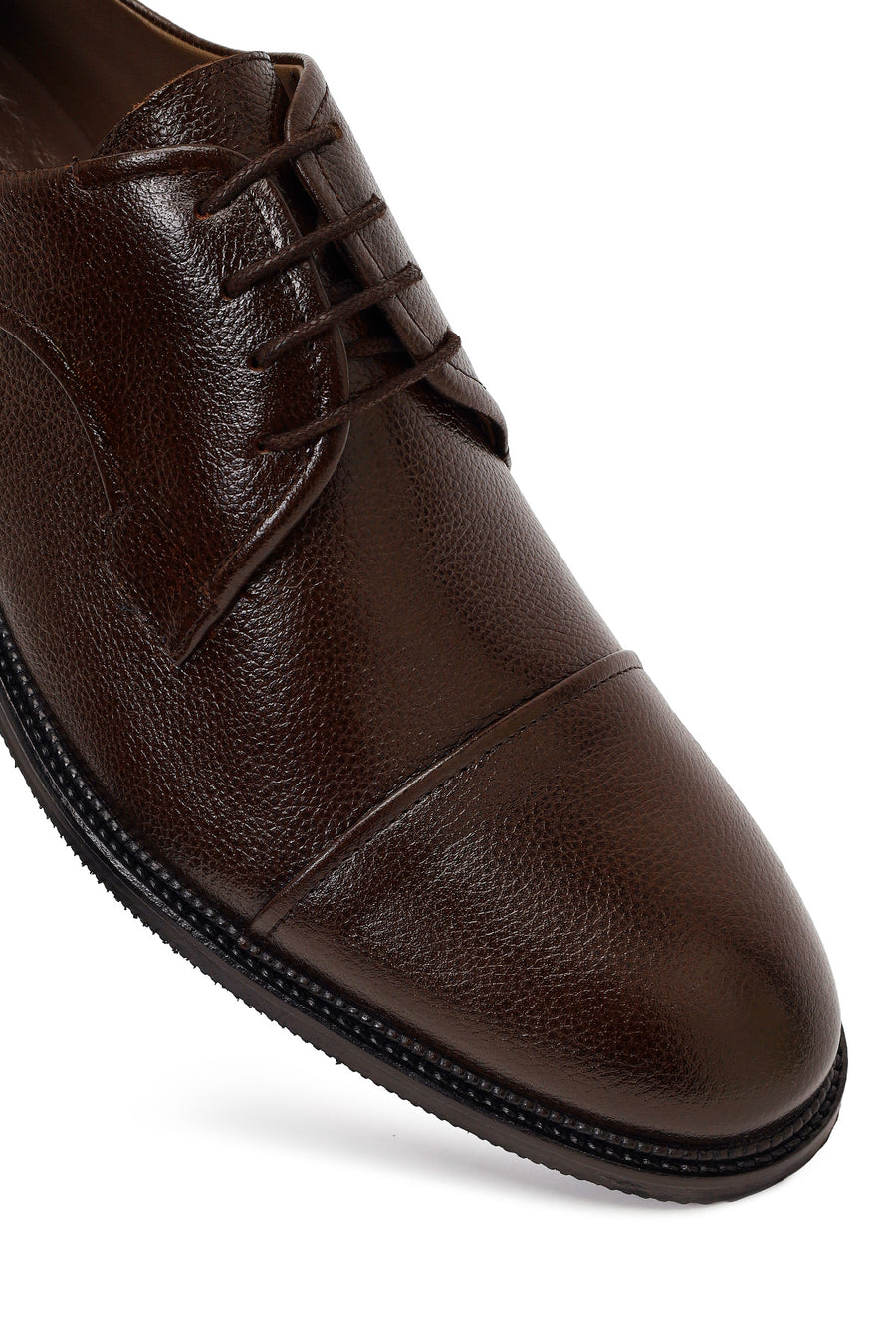 Male Brown Lace-up Leather Casual Shoes