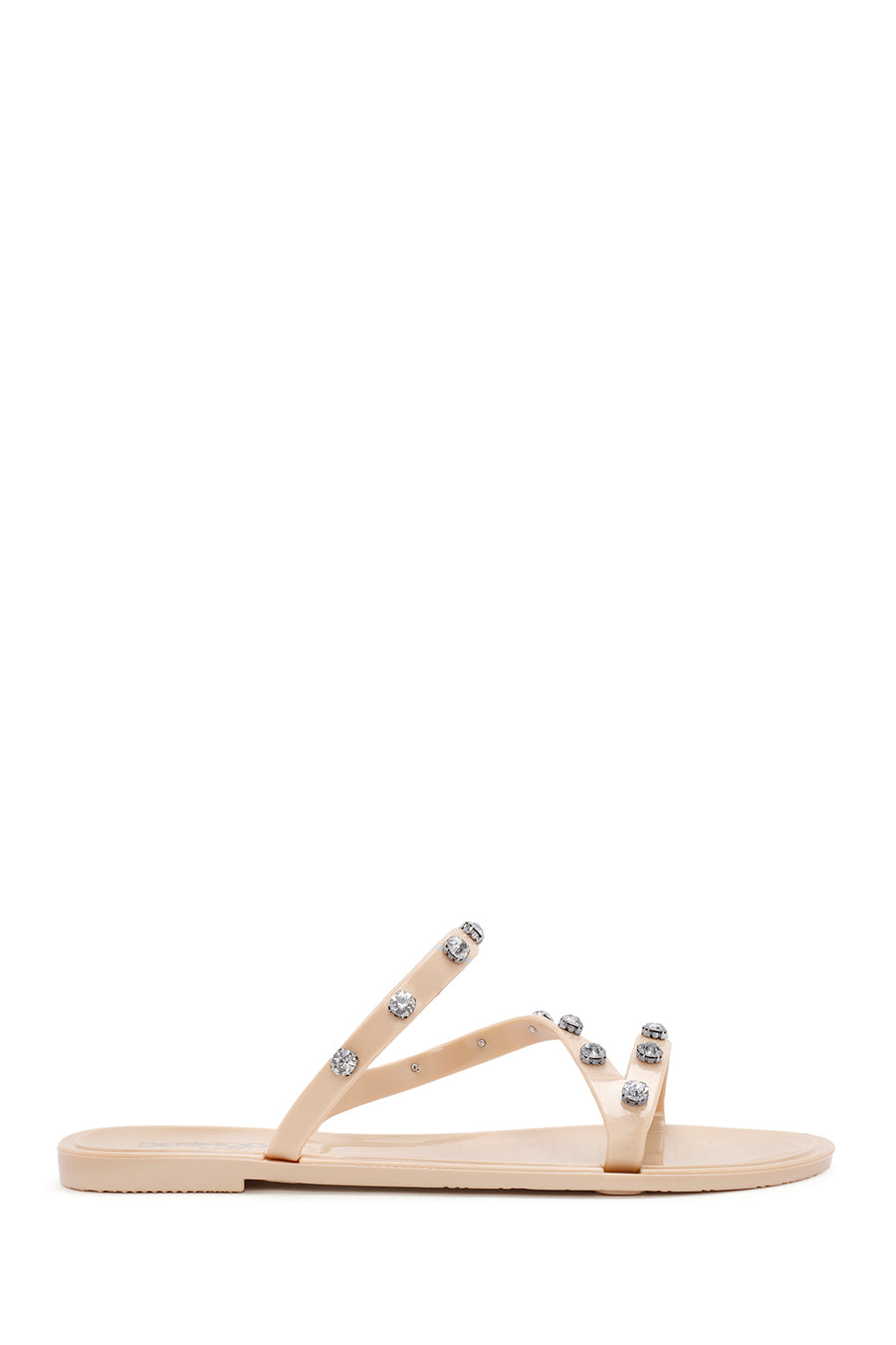 Women's Beige Jelly Stone Slippers 24SFE4923PV | Derimod