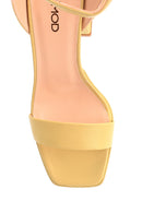 Women's Platform Heeled Leather Sandals | Derimod