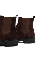 Male Brown Suede Chelsea Boots | Derimod