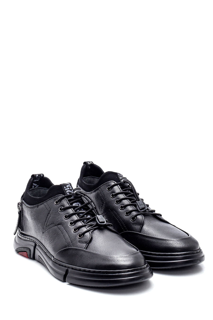 Men's Leather Zipper Detailed Sneaker
