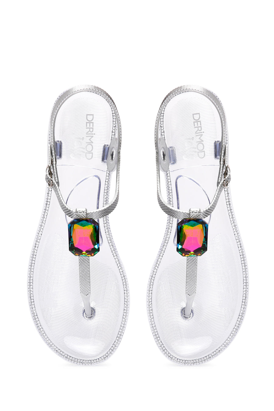 Women's Transparent Jelly Flip Flops Sandals