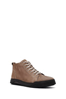 Men's Beige Zippered Nubuck Leather Sports Boots | Derimod