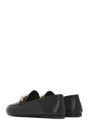 Kadın Siyah Deri Maskülen Loafer | Derimod