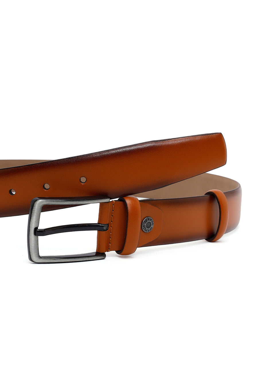 Men's Tan Leather Belt