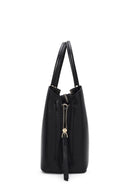 Woman Black Classic Shoulder Bag with Long Strap | Derimod