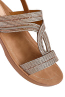 Women's Pink Stone Sandals | Derimod