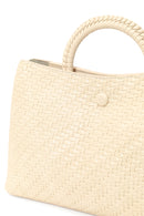 Woman Cream Long-Strap Printed Mini Shoulder Bag | Derimod