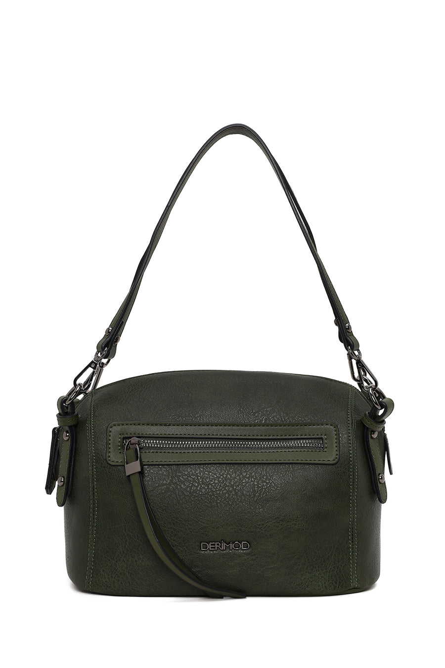 Woman Green Long-Strap Crossbody Bag