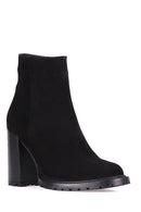High Heeled Women's Suede Boots | Derimod