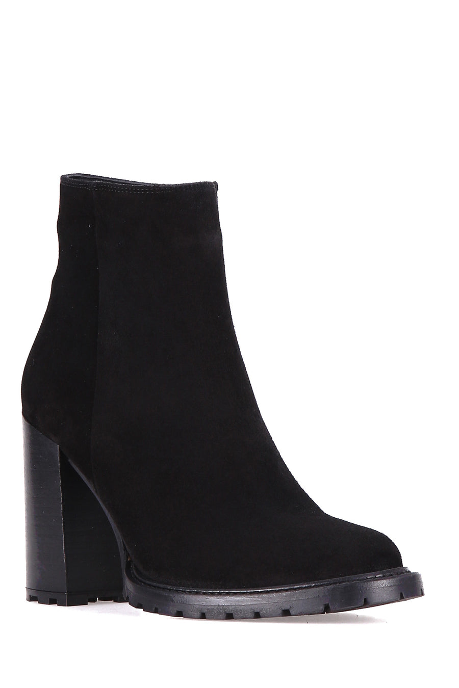 High Heeled Women's Suede Boots