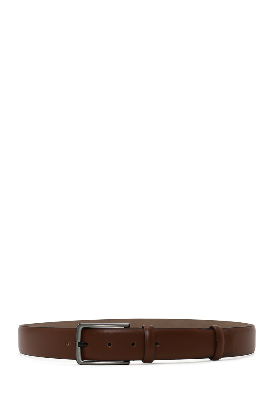 Male Dark Tan Leather Belt