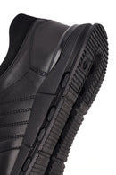 Male Black Lace-up Leather Sneaker | Derimod