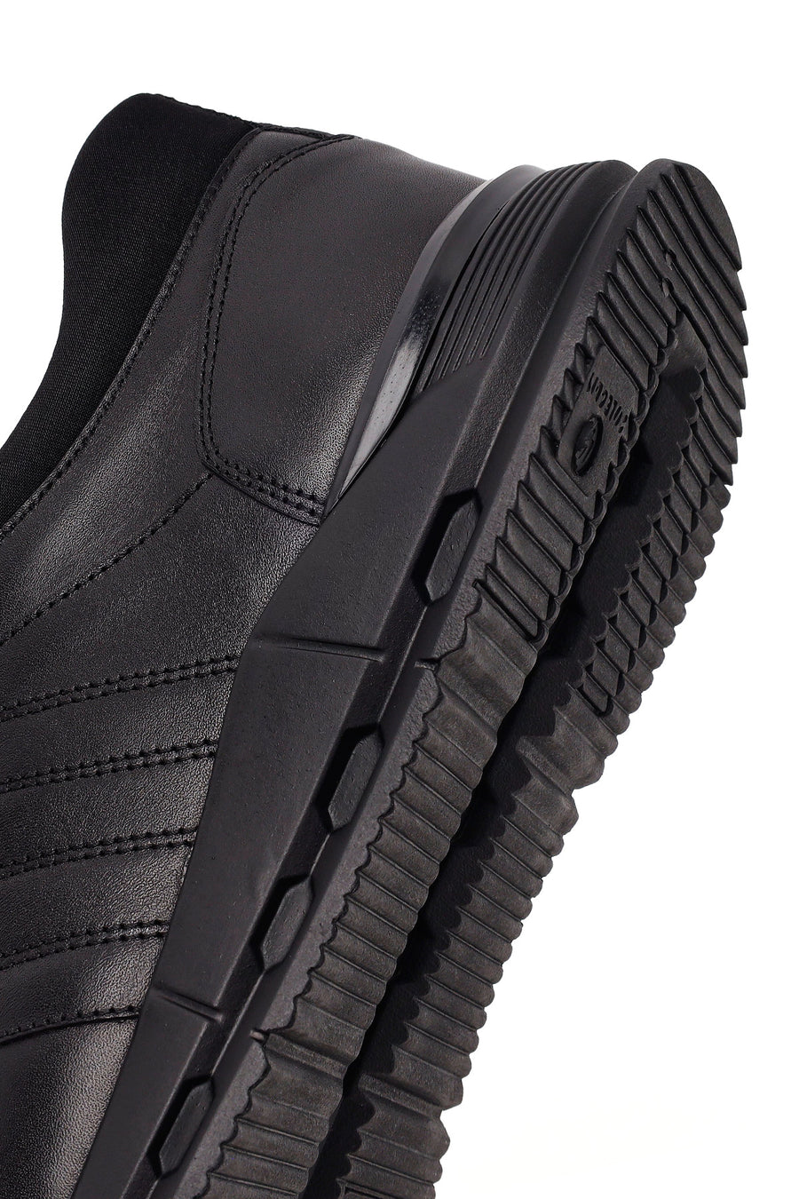 Male Black Lace-up Leather Sneaker