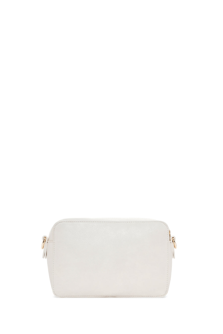 Woman Cream Long-Strap Crossbody Bag