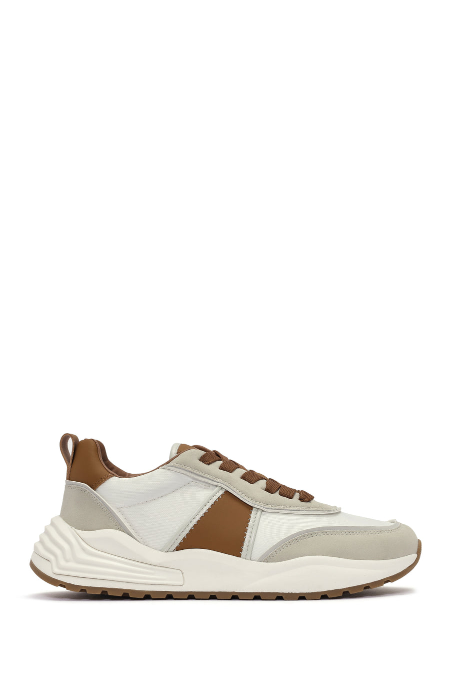ACBC x DERİMOD Erkek Taba Bağcıklı Kalın Tabanlı Sneaker 25SFD78066F | Derimod