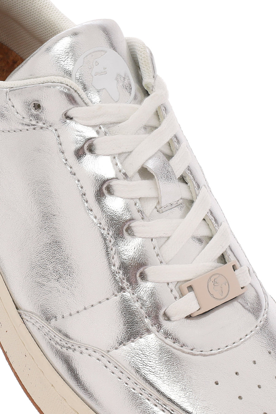 ACBC x Derimod Kadın Gri Metalik Bağcıklı Sneaker