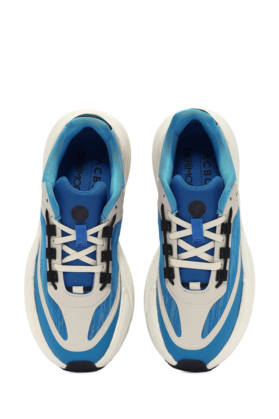ACBC x DERİMOD Kadın Mavi Bağcıklı Kalın Tabanlı Sneaker