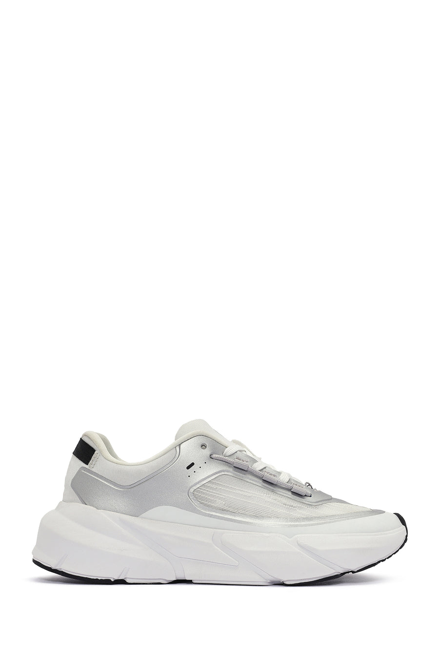 ACBC x DERİMOD Kadın Beyaz Bağcıklı Kalın Tabanlı Sneaker 25SFD43516F | Derimod