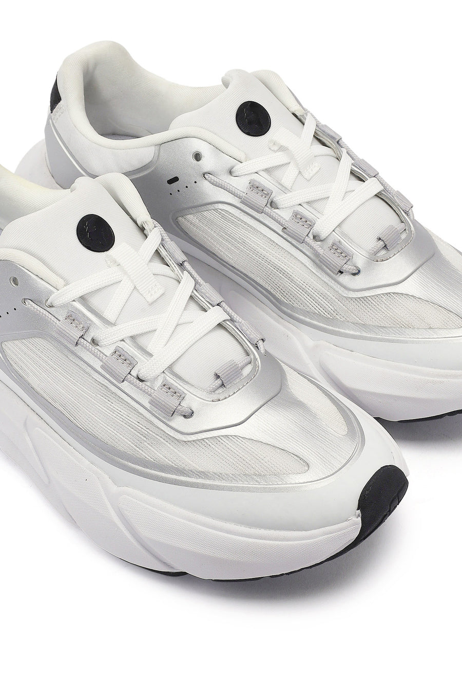ACBC x DERİMOD Kadın Beyaz Bağcıklı Kalın Tabanlı Sneaker