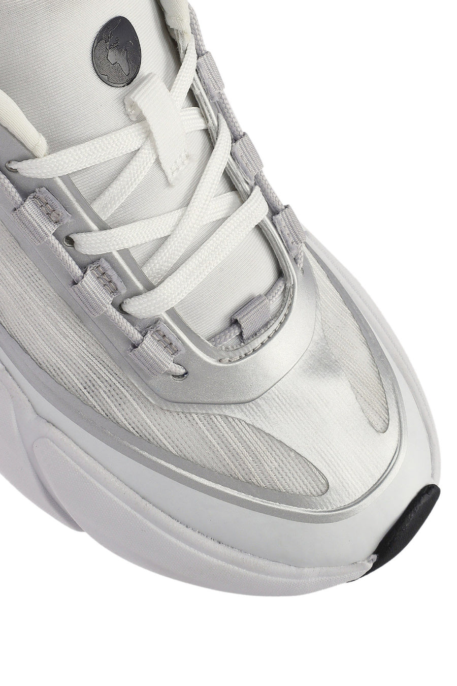 ACBC x DERİMOD Kadın Beyaz Bağcıklı Kalın Tabanlı Sneaker