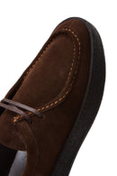 Men's Brown Leather Suede Casual Shoes | Derimod