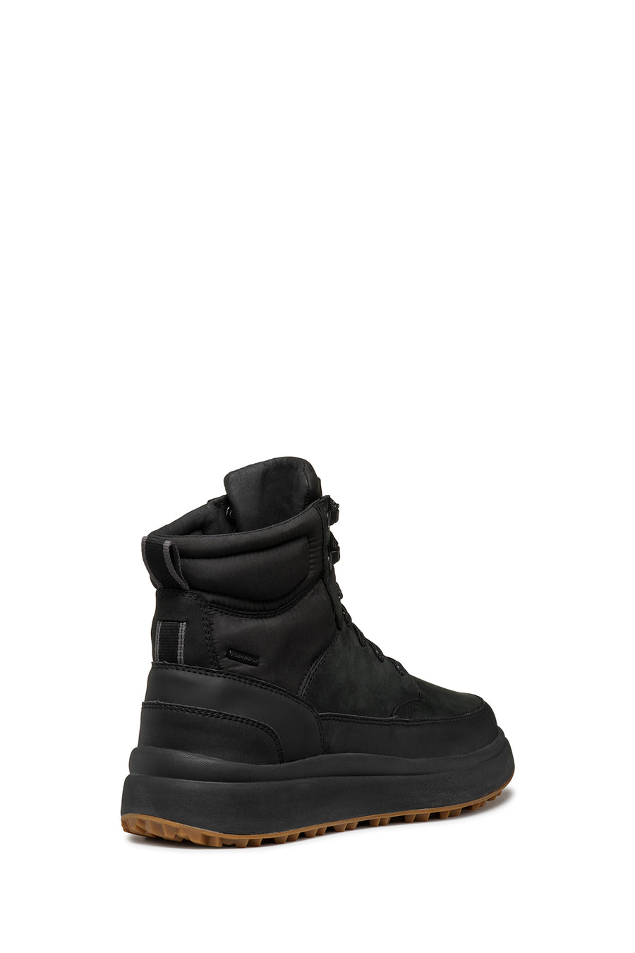 Geox Men's Black Granito + Grip Abx Laced Waterproof Leather Casual Boots