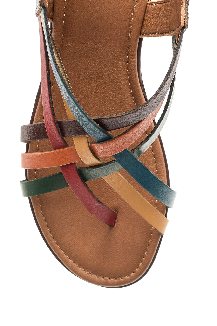 Women's Colorful Leather Sandals