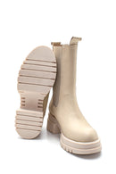 Women's Leather Long Chelsea Boots | Derimod
