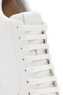 Geox Women's White Lace-Up Spherica Ecub Leather Sneaker | Derimod