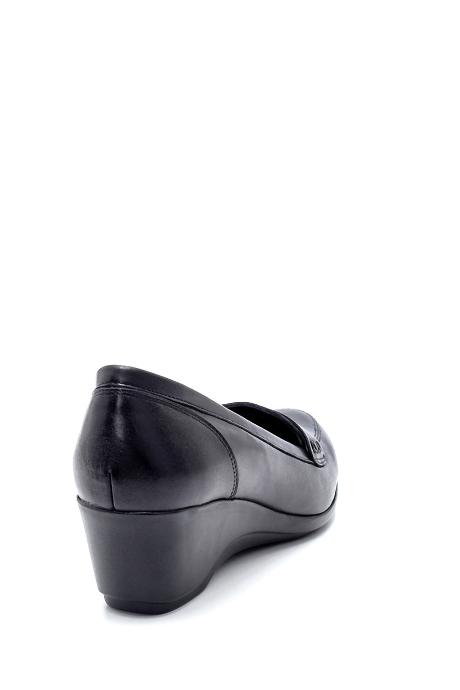 Women's Leather Wedge Heeled Shoes