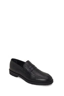 Erkek Siyah Deri Klasik Loafer | Derimod